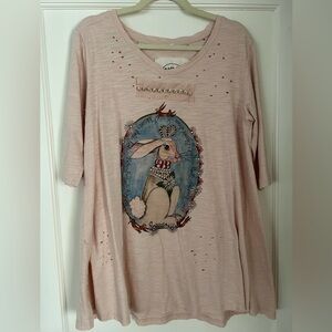 A Rare Bird “Queen Rabbit” T
Size S/M (small/medium) generous fit